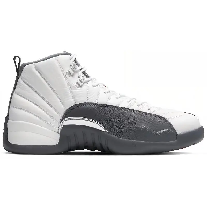 Nike Jordan 12 Retro White Dark Grey Sneakers shoes 130690-160