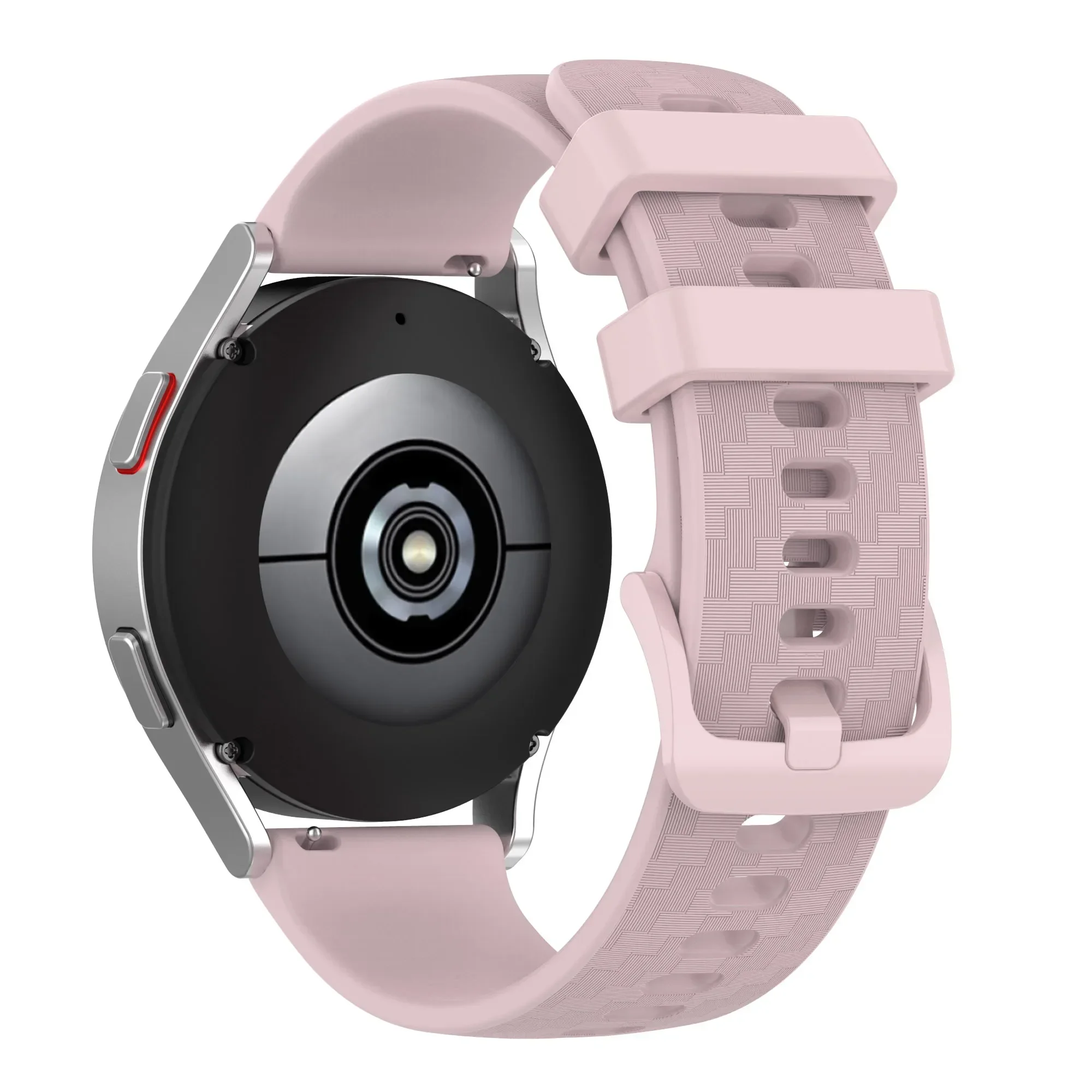 22/20mm Silicone Strap For Samsung Galaxy Watch 7/6/5/4/3 Huawei Watch 5/4/3/GT2 Carbon Fiber Pattern Bracelet Amazfit GTR4/GTS4