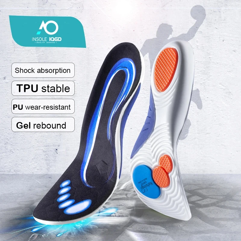 2 pièces semelles de Sport pour chaussures Absorption des chocs déodorant coussin respirant semelles de course pour pieds homme femmes semelles orthopédiques