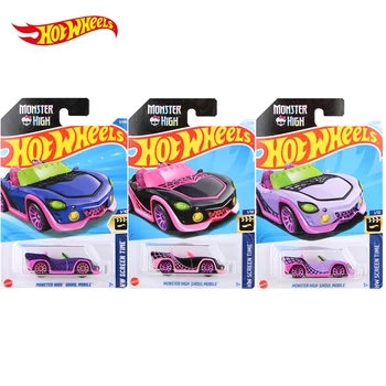 2025 Hot Wheels Monster High Ghoul Mobile Schwarz Lila 3/250 HW Bildschirmzeit 1/64 Diecast Auto Modell Spielzeug für Jungen Geschenk C4982