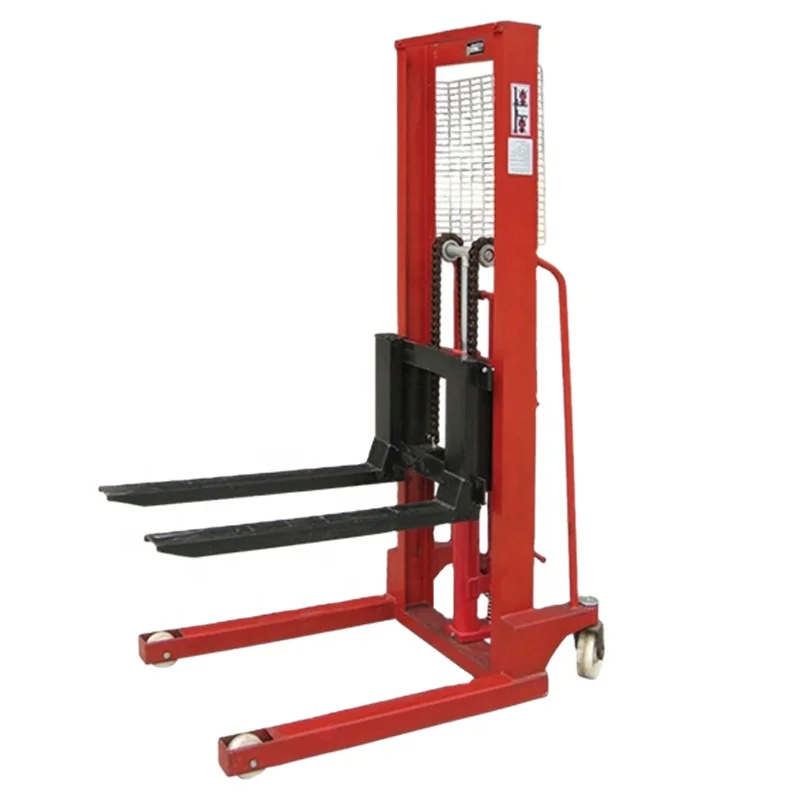 Warehouse Stacker Hydraulic Manual Stacker Forklift 2 Ton 1.6m Hand Pallet Truck Stacker NEW