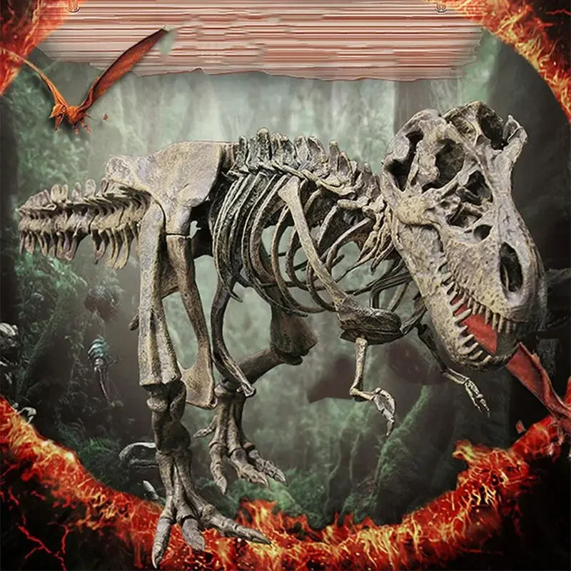 T Rex Tyrannosaurus Rex Skeleton Dinosaur Toy Animal Model Collector Super Decor Tyrannosaurus Rex Skeleton