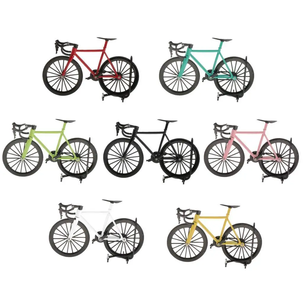 1:14 Alloy Bicycle Mountain Bike Mini Bicycle Model Finger Bike Cool Toy Decoration Crafts for Home Collections