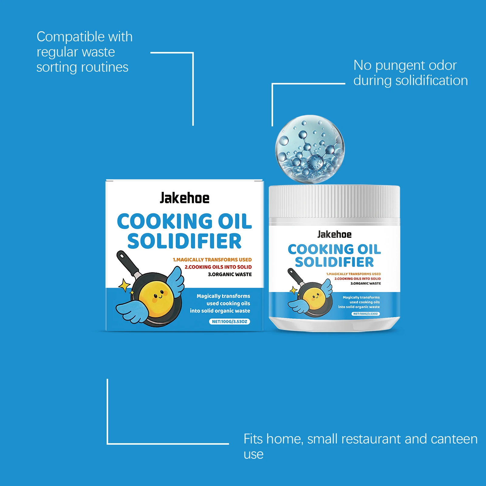 Cooking Oil Solidifier Powder - Home Cooking Oil Disposal recension och pris