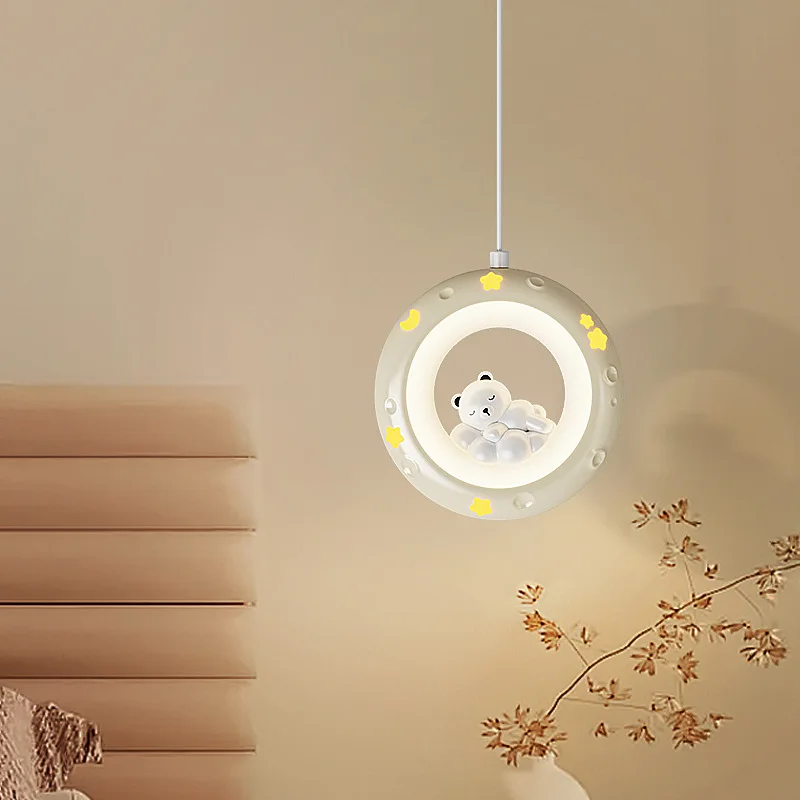 Cream Style Aisle Ceiling Lamps Children's Room Light Cute Bear Rabbit Princess Room Boy Girl Bedroom Corridor Balcony LED Light