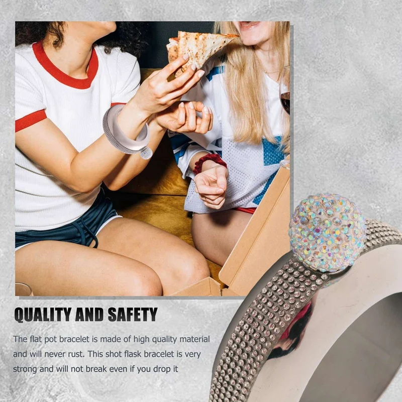 Aço inoxidável Pulseira Frascos, Vinho portátil, Whisky, Hip Frasco, Beber Garrafa, Cozinha, Recipiente