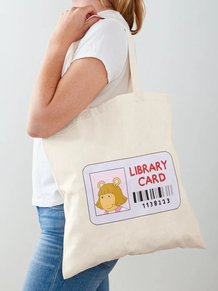 

DW Library Card Tote Bag Women's bag bags woman 2025 shopping trolley bag tote screen