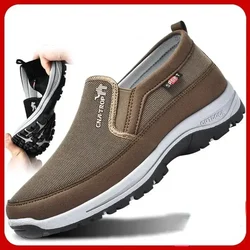 Zapatos informales para hombre, mocasines clásicos, suela suave antideslizante, cómodas zapatillas de cuero para hombre, zapatos de conducción Retro antideslizantes de talla grande