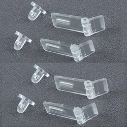 4sets Acrylic Hinge Lock Transparent Mini Hasp Crystal Clear Buckle Concealed Locking Jewelry Box Cabinet Door Drawer 41mm/1.6”