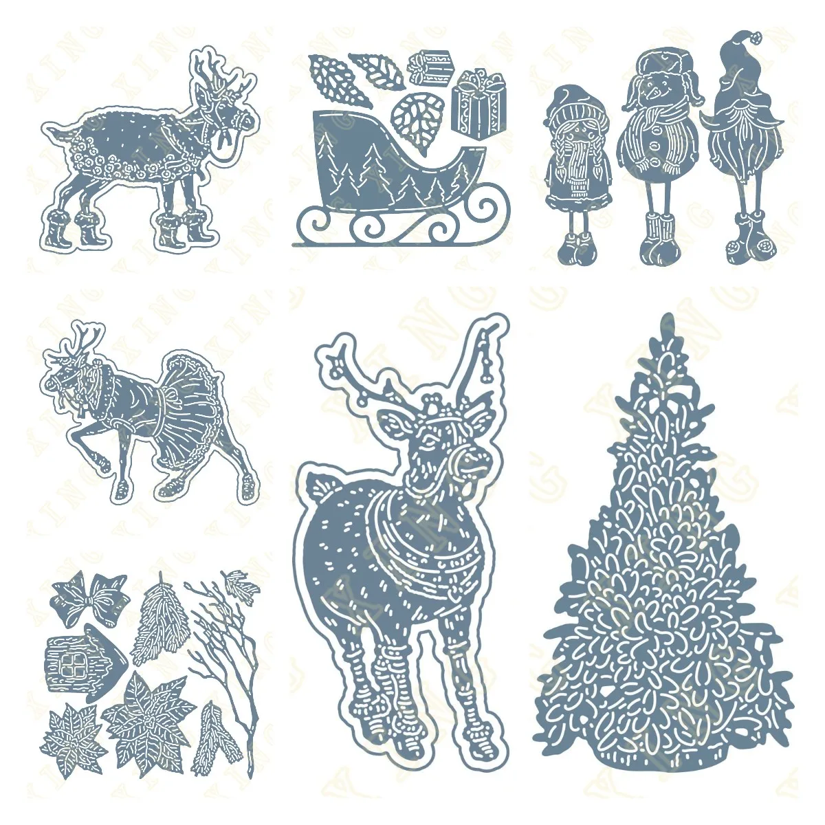 

Skinny Christmas Die Set Craft Metal Cutting Dies Cut Die Mold New Scrapbook Paper Craft Knife Mould Blade Punch Stencils Dies