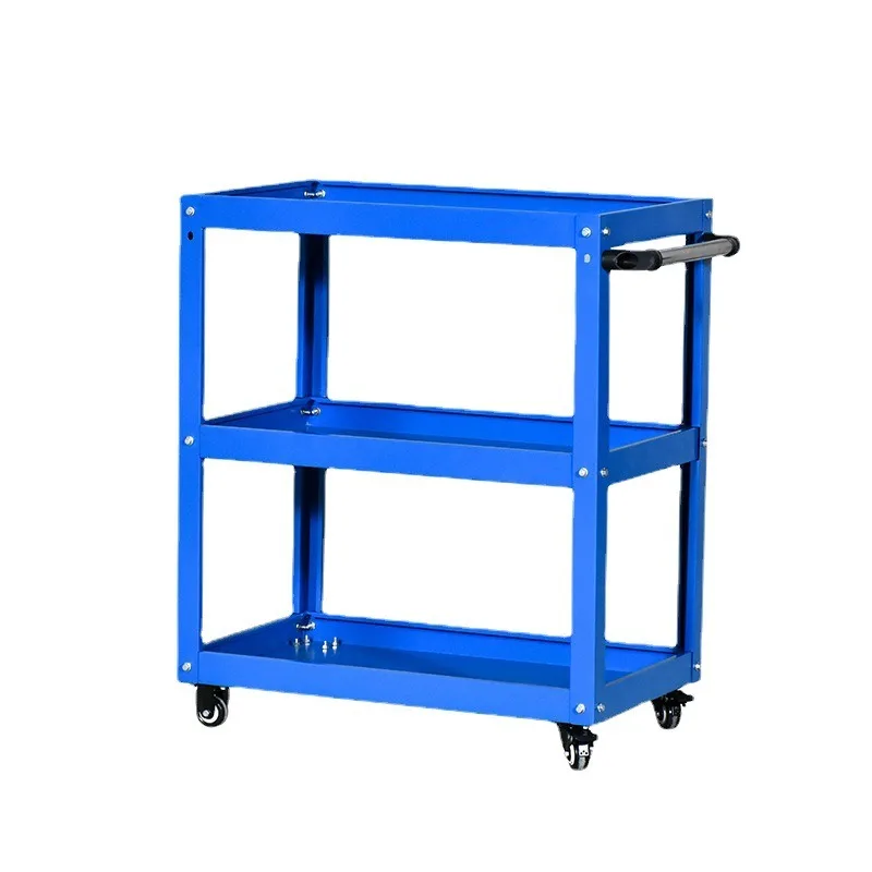 

Tool Cart Hand Push Cabinet Box Multifunctional Three-layer Parts Cart Auto Repair Five Circular Car Cabinet Tool Cabinet