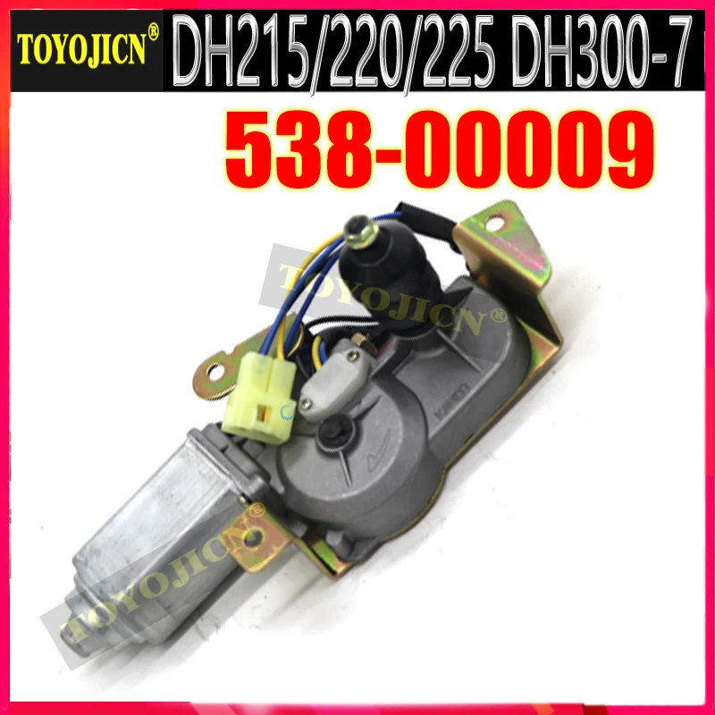 538-00009 для деталей двигателя экскаватора Daewoo Dh215 Dh220 Dh225 Dh300-7 Двигатель стеклоочистителя 24 В 53800009