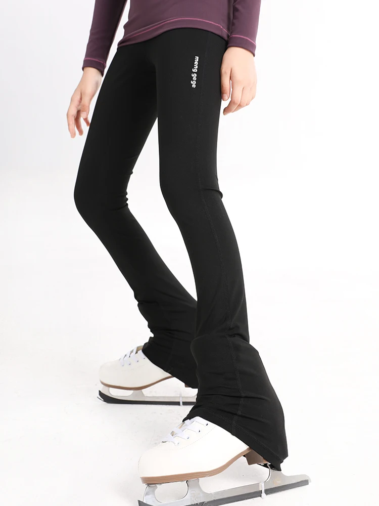 Roupas de patinação camisa de fundo quente diamante topo alta elástica outwear calças 2024 novo estilo padrão roupas de treinamento de patinação