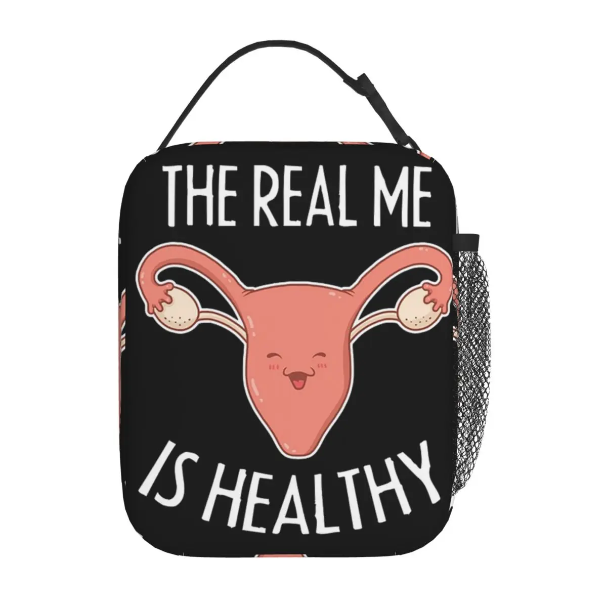 Cervix Is Healthy Uterus Obstetrician Doctor Obgyn Insulated Lunch Bag Women Children Portable Food Boxes Thermal Lunch Box Tote