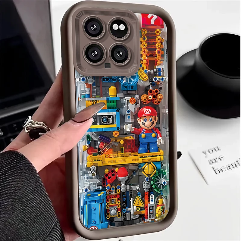 Super M-Marios Bros Case for Xiaomi Mi 14 13 13T 12 12T 11 11T Pro Lite 12X 12S POCO F6 F5 X5 X3 NFC Soft Silicone Cover Funda