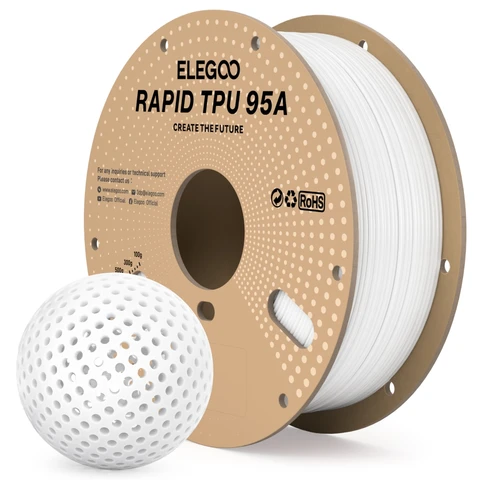 ELEGOO Rapid TPU Filament 95A черный 1 кг