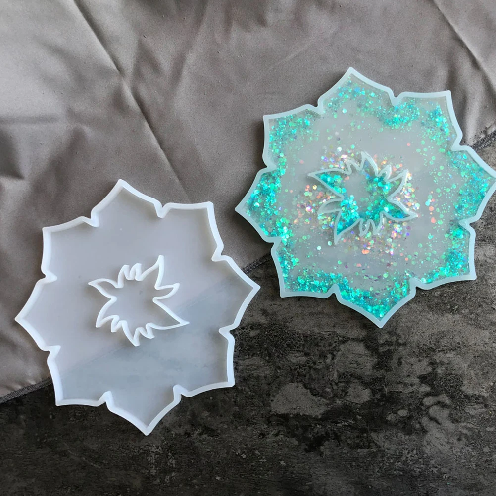 

Creative Silicone Coaster Mold Diy Cup Mat Molds Reusable Sturdy Craft Tool Eco-Friendly Durable For Home Decor Jewelry Making