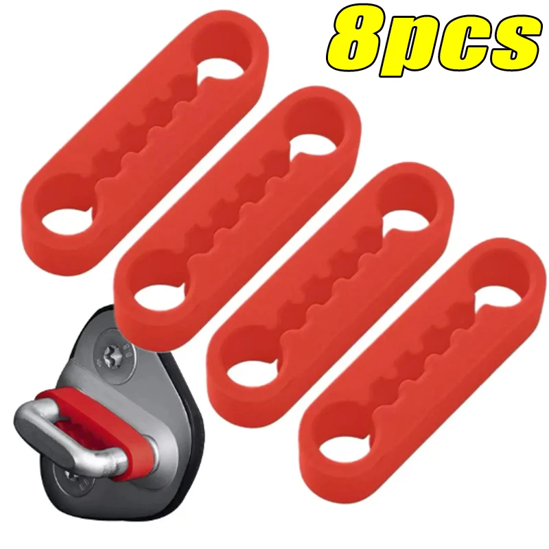 4/8pcs Car Door Lock Buckle Shock Absorption Cushion Silicone Automobile Door Shock Absorption Noise Reduction Car Parts