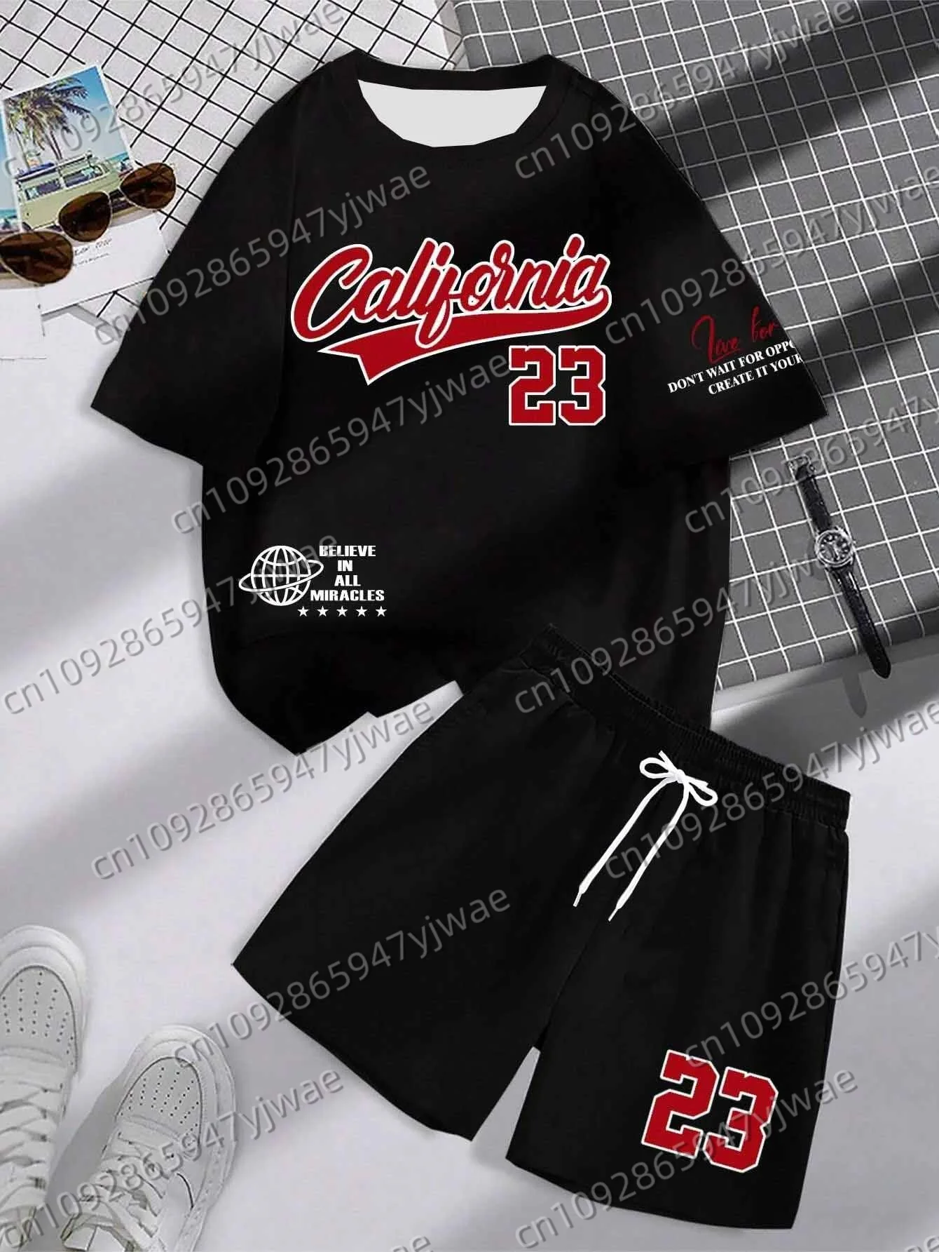 الصيف الرجال عادية إلكتروني طباعة تي شيرتات قصيرة الاكمام و مجموعة تي شيرتات قصيرة للأطفال الجولة الرقبة التدرج قصيرة الأكمام المرأة تي شيرت مجموعة تي شيرتات قصيرة للأطفال