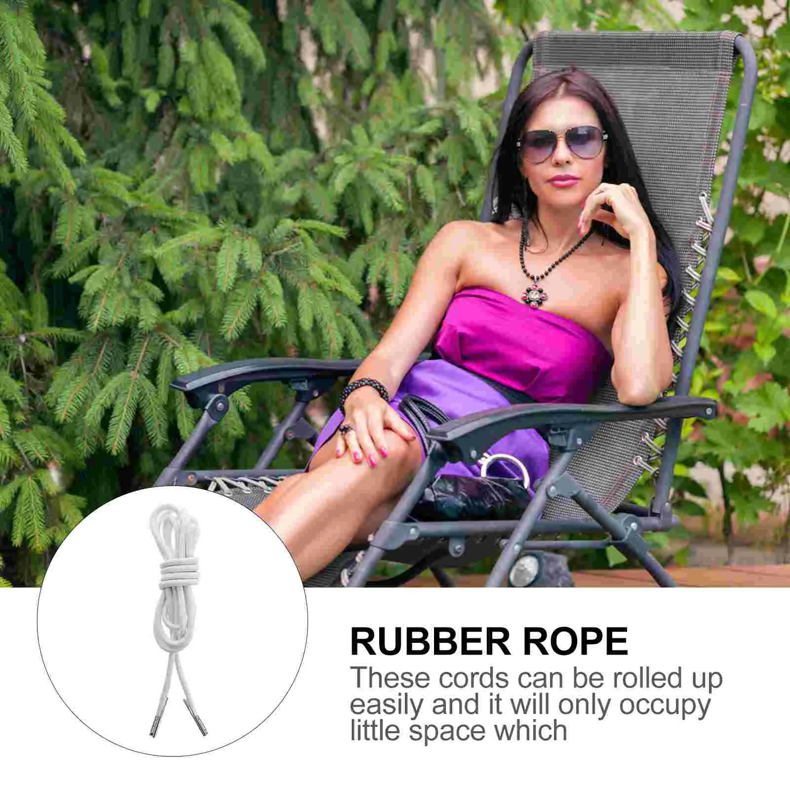 4 Pcs Chaise Rope Sun Chairs Loungers Replacement Cord Deck Bungee Cords Recliners Repair Tool Oxford Longue Ropes