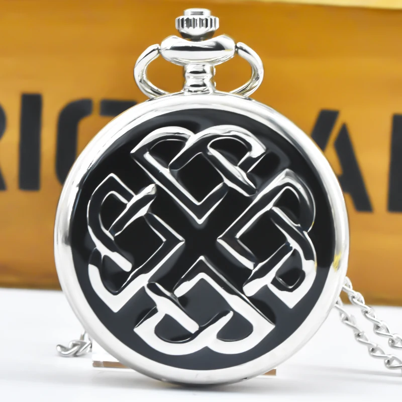 Retro Bronze Steampunk Pattern Engraved Flip-Top Quartz Necklace Series Commemorative Pocket Watch For Male And Female Students
