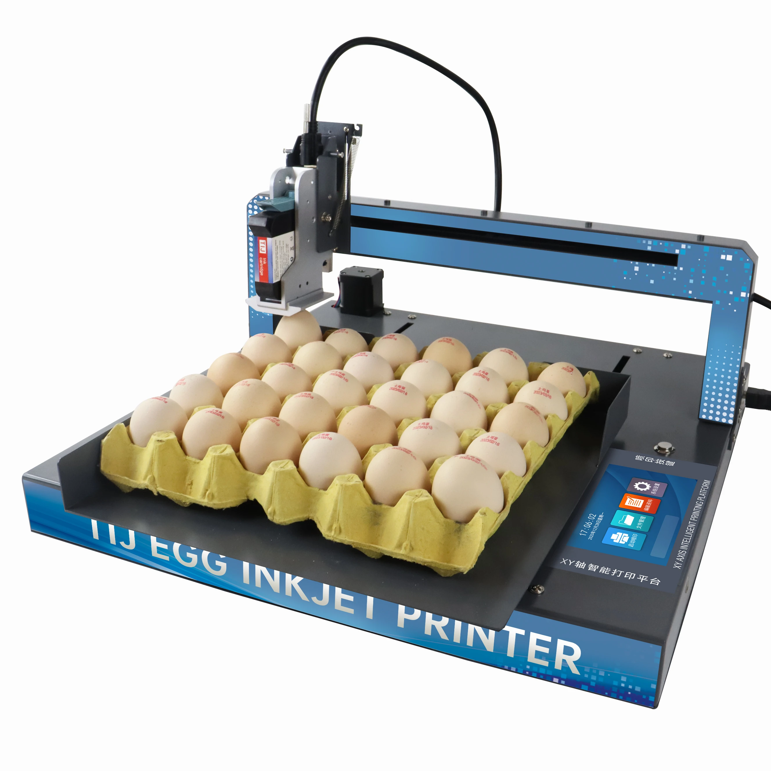 XY110 Inkjet Printer Egg Printing Coding Marking Machine Egg Stamping Machine