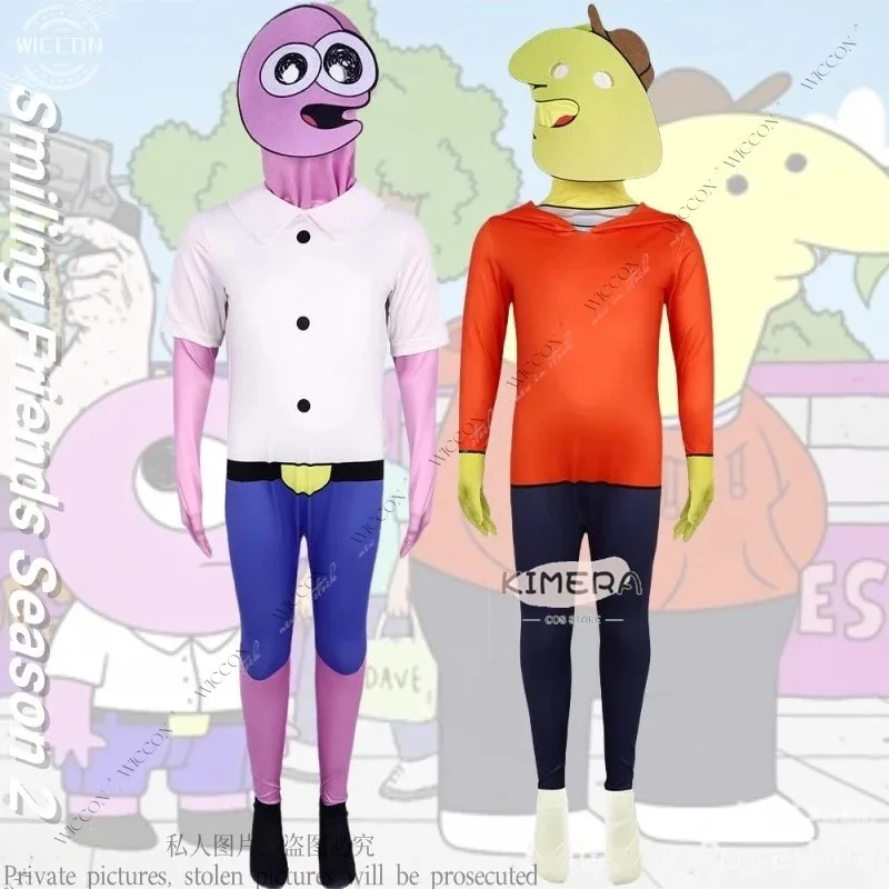 

New Smiling Cos Anime Friends Season 2 Halloween cosplay costumes Charliee And Pimm Halloween Party Jumpsuit Woman Man 110-190