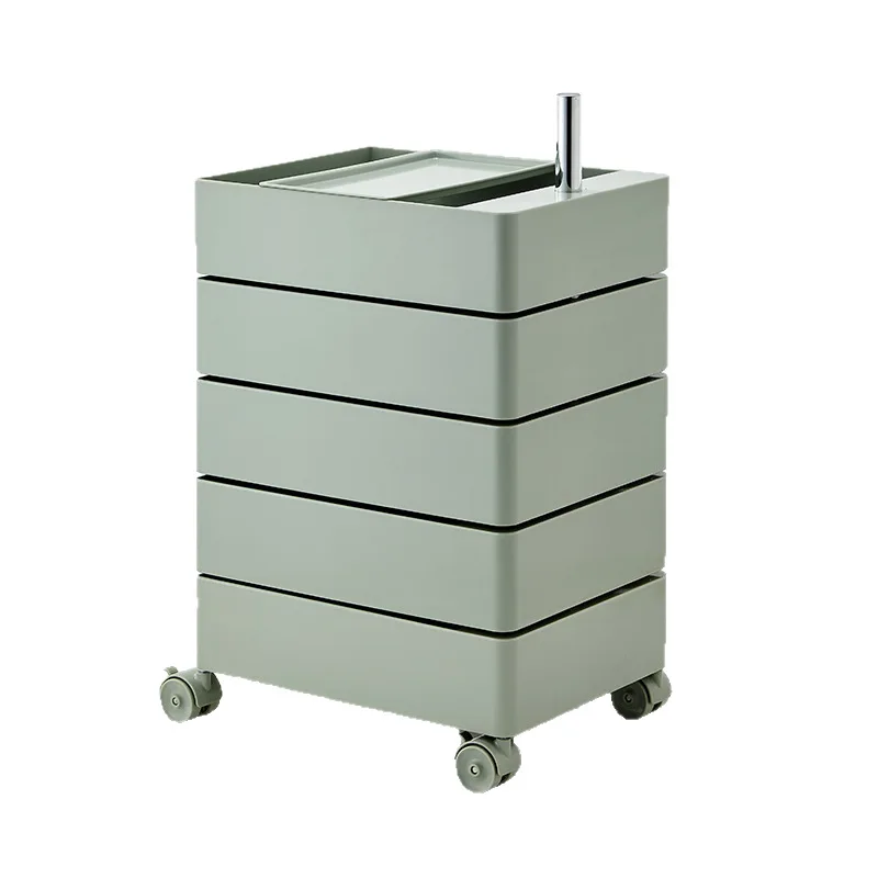 Rotatable, universal wheel rack, Nordic style trolley, makeup storage and finishing cabinet