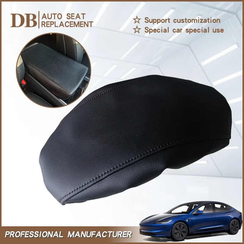

For Tesla Model3/Y Center Console Armrest Protection Cushion Breathable Armrest Box Cover Pad Car Accessories
