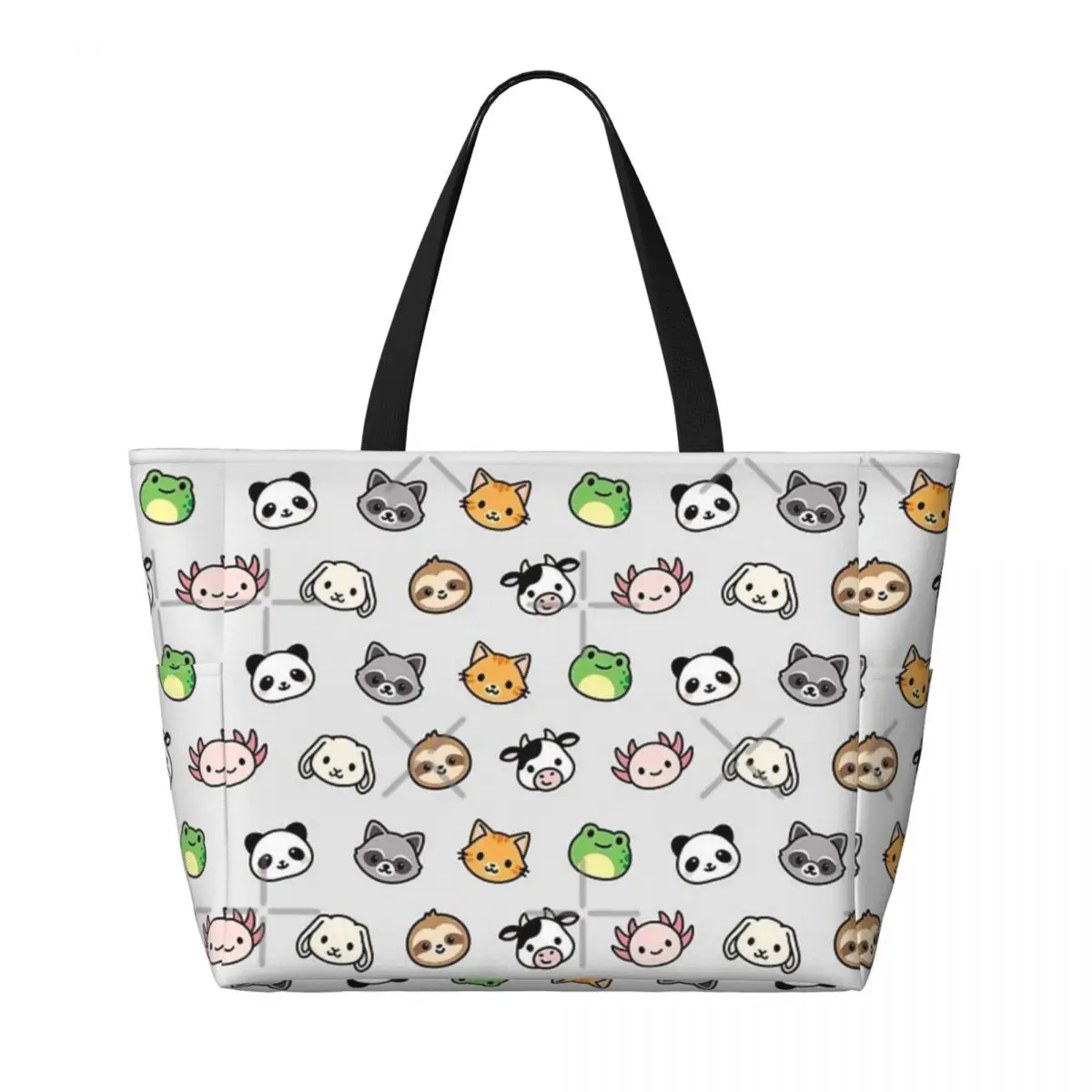 Sac de voyage de plage avec autocollants d'animaux pour adultes, sac fourre-tout, motif multi-style, cadeaux initiés, personnalité