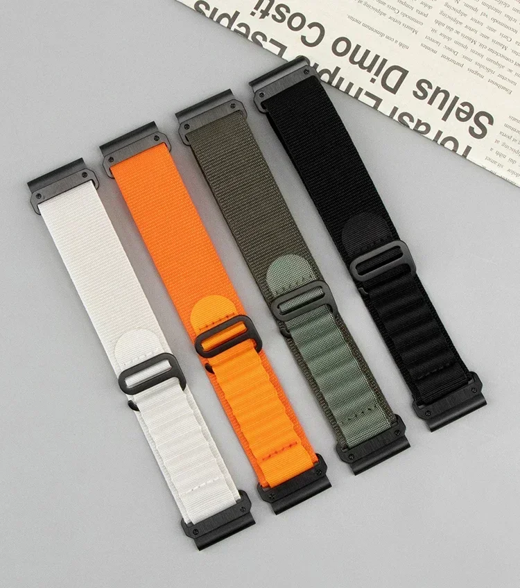 22mm 26mm Nylon Quick Fit Armband für Garmin Fenix 7x8 7 Pro Fenix 6x6 5x5plus Tactix 7 Vorläufer Enduro 3 2 Loop Band