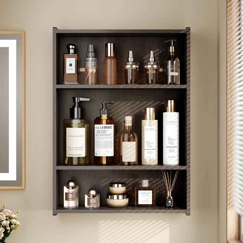 Bathroom, toilet wall-mounted rack, toilet wall non-punching washstand, cosmetic storage rack