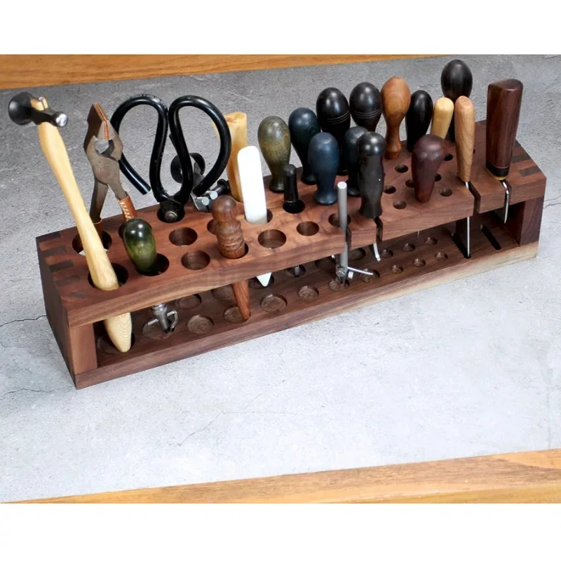 Walnut Tool Rack Hand Tool Storage Rack Hand Leather Goods Solid Wood Tool Rack