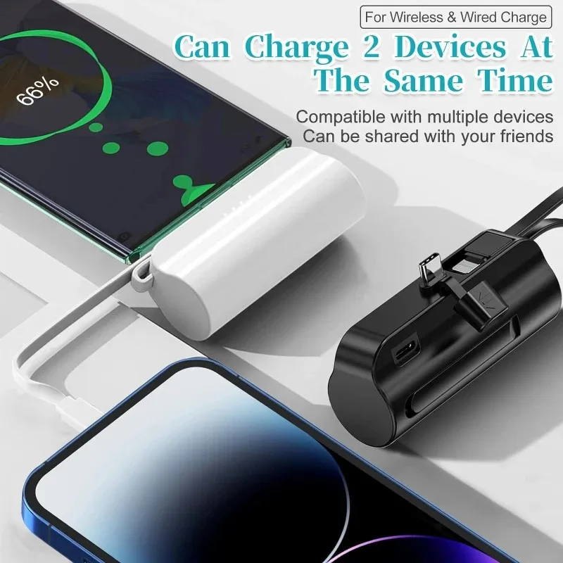 Mini Batterie Externe Portable de 10000mAh, Chargeur Rapide pour iPhone, Samsung, Huawei, Xiaomi