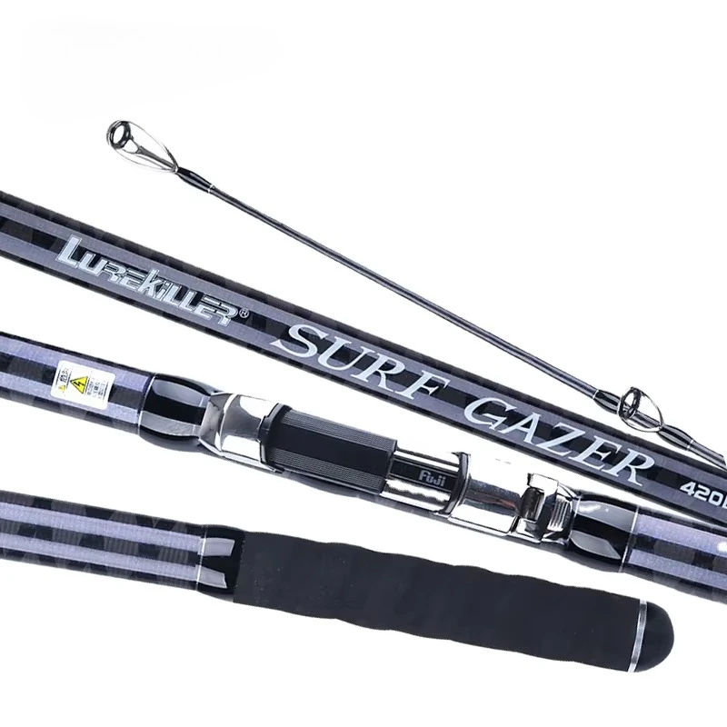

Lurekiller Surf Gazelle Rod 420BX 4.2m 3-section sinker feeder rod 100-300g Japan Fuji Parts X Carbon Surf Fishing Rod 35 #