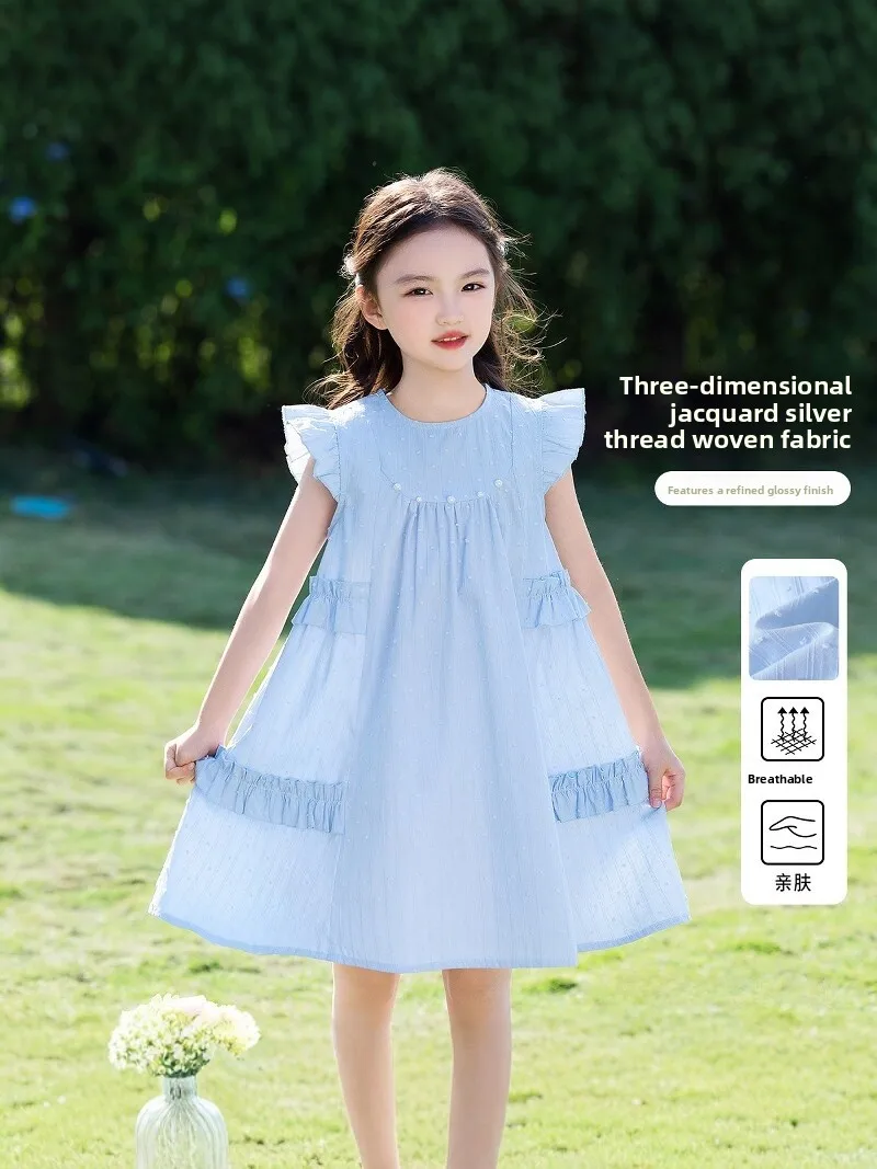 abito-estivo-traspirante-stile-principessa-per-bambine-maniche-leggere-e-soffici-tessuto-in-misto-cotone-carino-e-dolce-abbigliamento-per-bambini