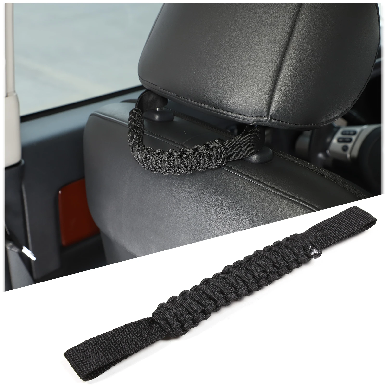 

Front Headrest Grab Handles For Toyota FJ Cruiser 2007-2021 Oxford Cloth Seat Armrest Rope Car Accessories