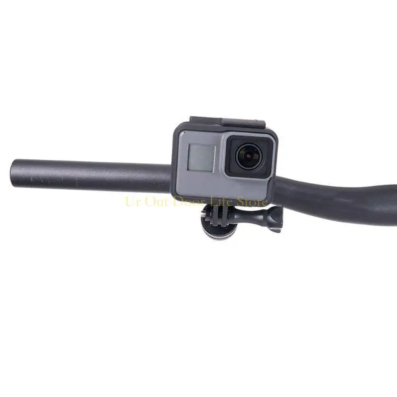 77UF Cycling for Seat Post Clamp Bracket Bike Handlebar Mount Clip Aluminum Alloy 360° Rotatable Camera Holder