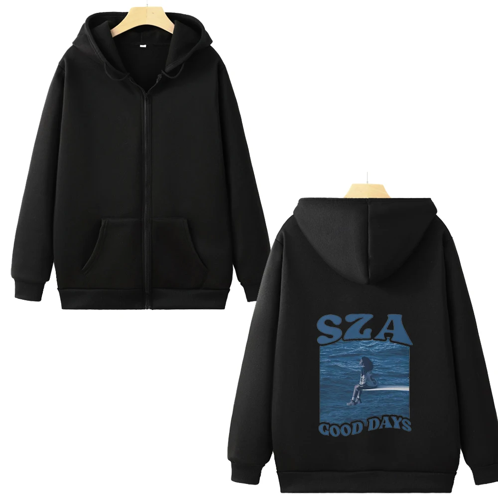 Good Days Sza Song Hoodie For Men Wome Zip Sweatshirt Street Clothing Trendy Fashion Winter Clothing Gifts For Fans