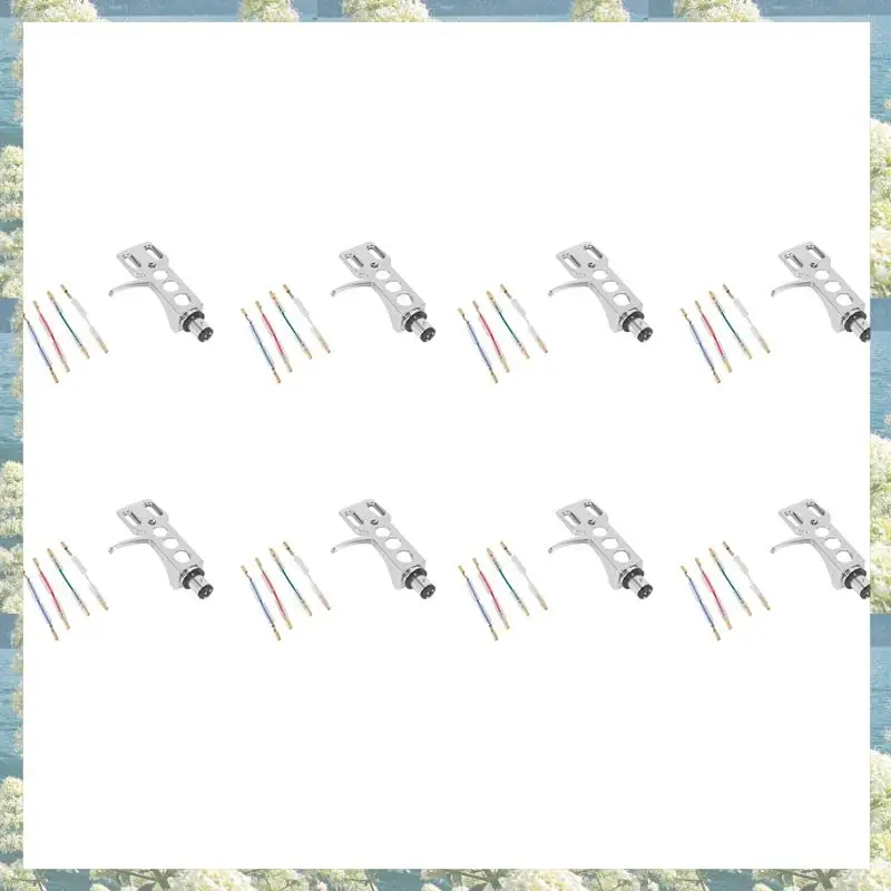

8X Universal LP Disc Record Player Phono Turntable Headshell 4-Pin Aluminum Alloy With OFC Leadwires