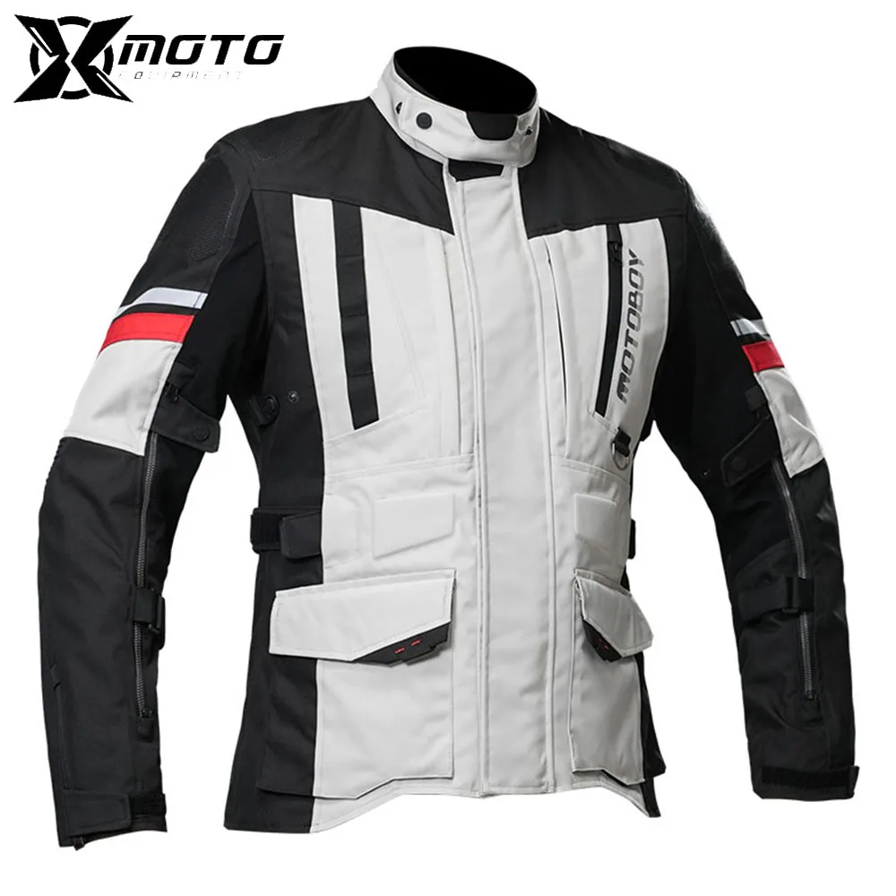 

Men Motocross Jacket Racing Motorcycle Rally Suit Moto Jacket Cold-proof Chaqueta Moto Waterproof Motocycle Jacket + Pants