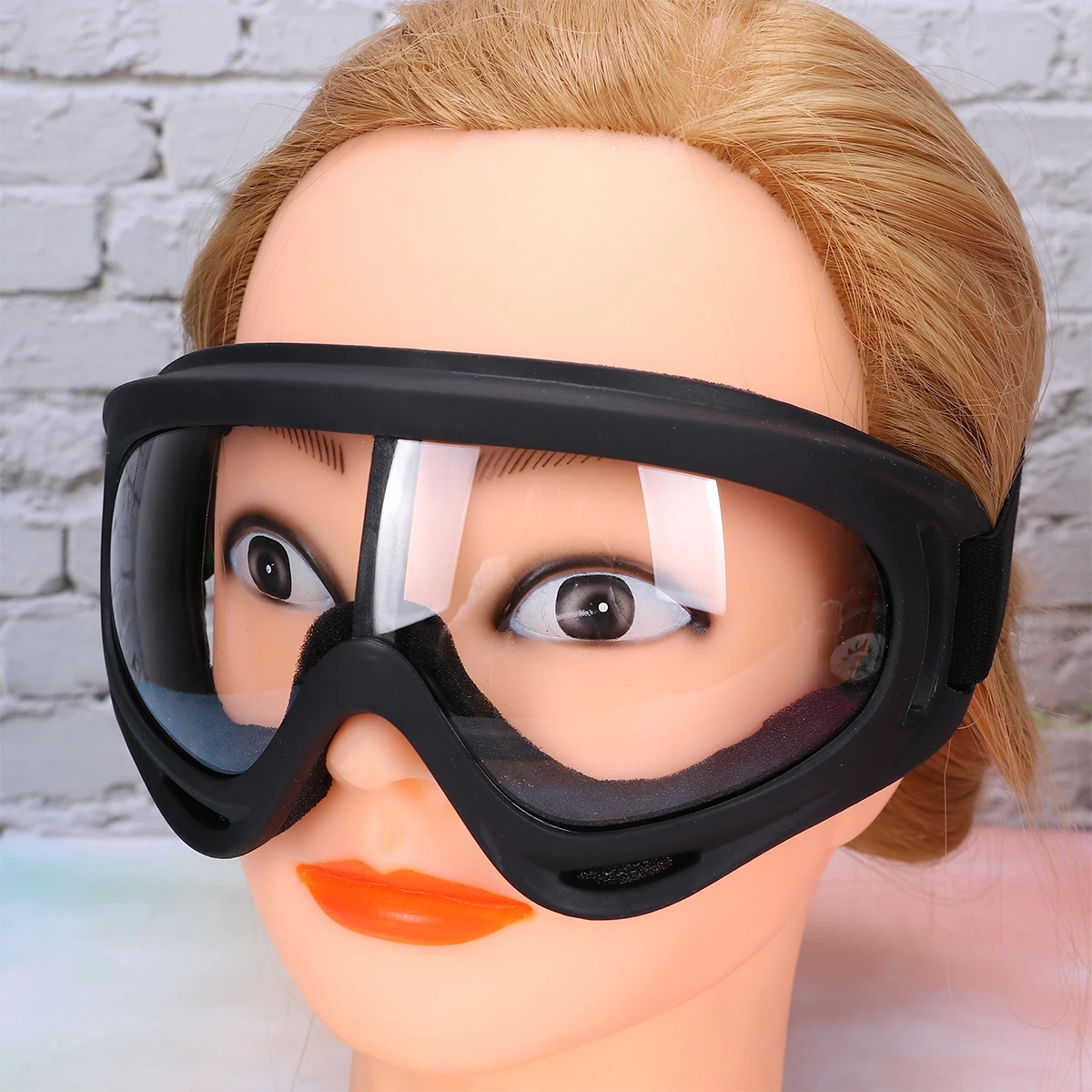 

2Pcs Durable Lightweight Eye Protective Goggles Anti Spittle Dustproof Outdoor Glasses Cycling Skiing Eyewear