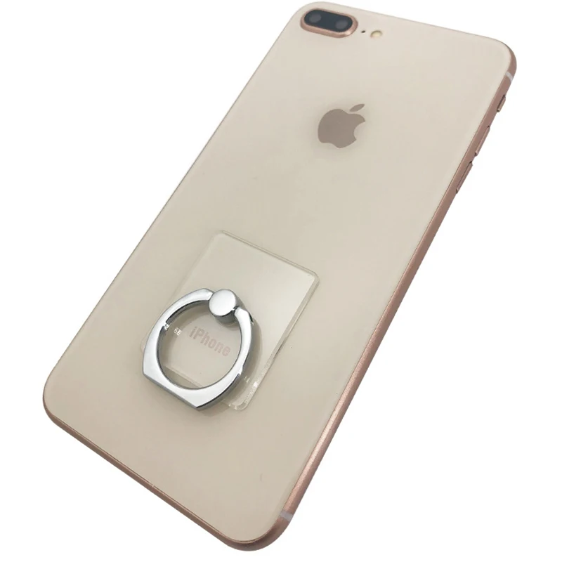 15Pcs Transparent Cell Phone Ring Holder Stand 360° Degree Rotation Clear Finger Grip Kickstand Compatible iPhones or Phone Case view 2