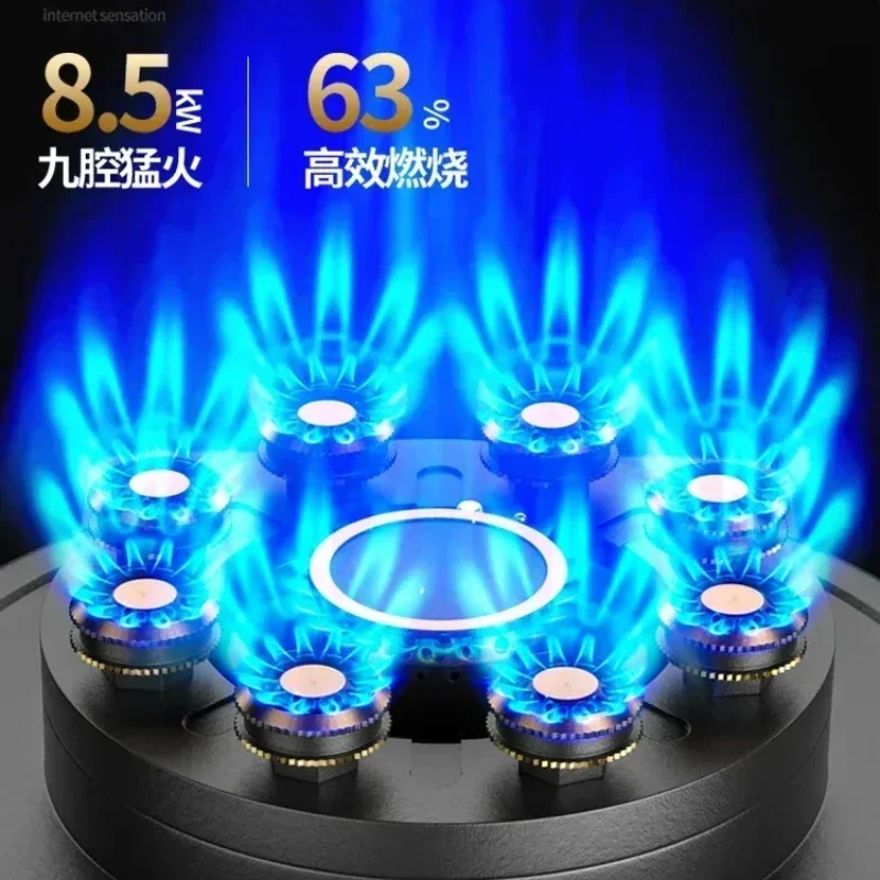 8.5KW Household Embedded Natural Liquefied Timing Fierce Fire Desktop Dual-use Countertop Countertops Hob Kitchen Gas Stove