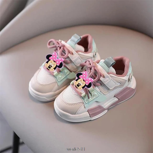 Disney Mickey Minnie Children Cute Sports Shoes Baby Girls Sneakers Kids Toddler Infant Footwear Kids Boys Outdoor Casual Shoes AliExpress