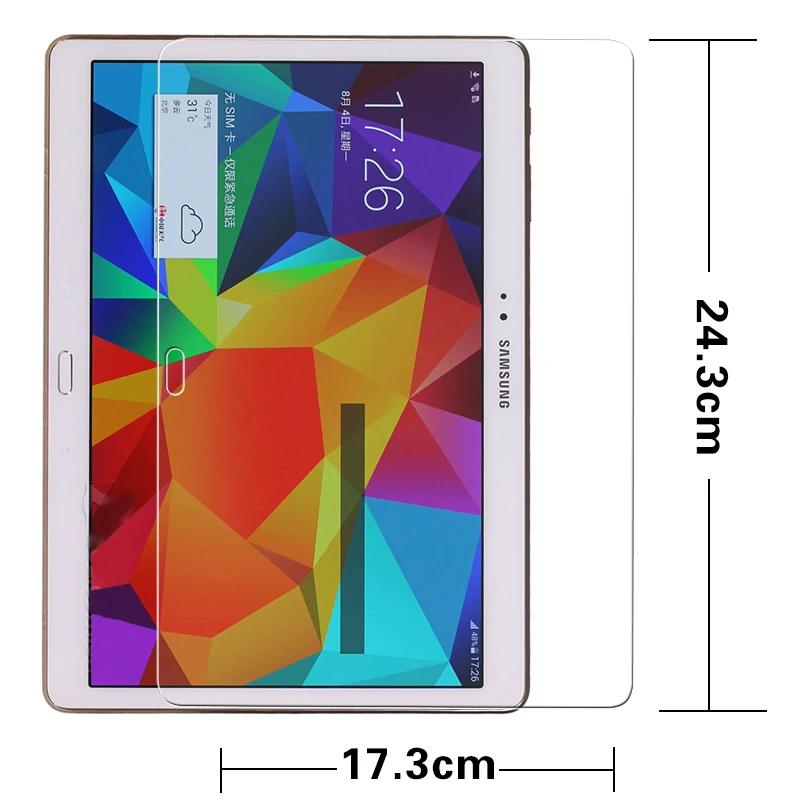 High clear Tempered glass film For Samsung Galaxy Tab S T800 T805 10.5