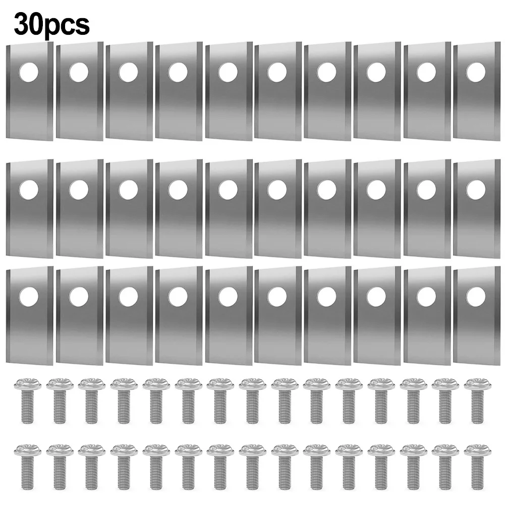 18/30pcs Stainless Steel Blades Replacement For Worx Robotic Lawnmower Cutting Blade Set Lawn Mower Parts