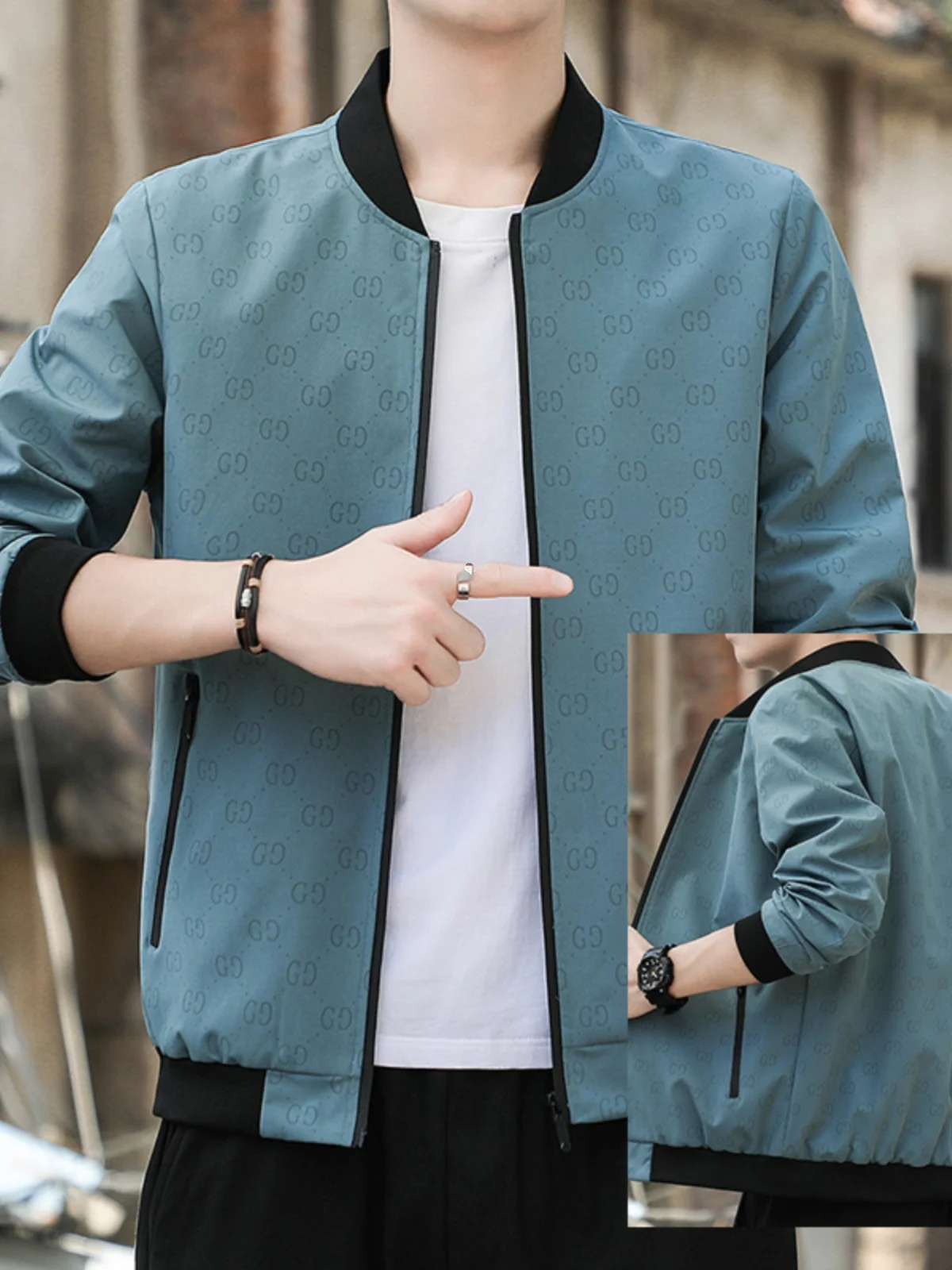 

Мужская модная городская камуфляжная бейсбольная куртка с подкладкой Fce Hatl, весенне-осенняя подставка, длинная све, круглая Ne