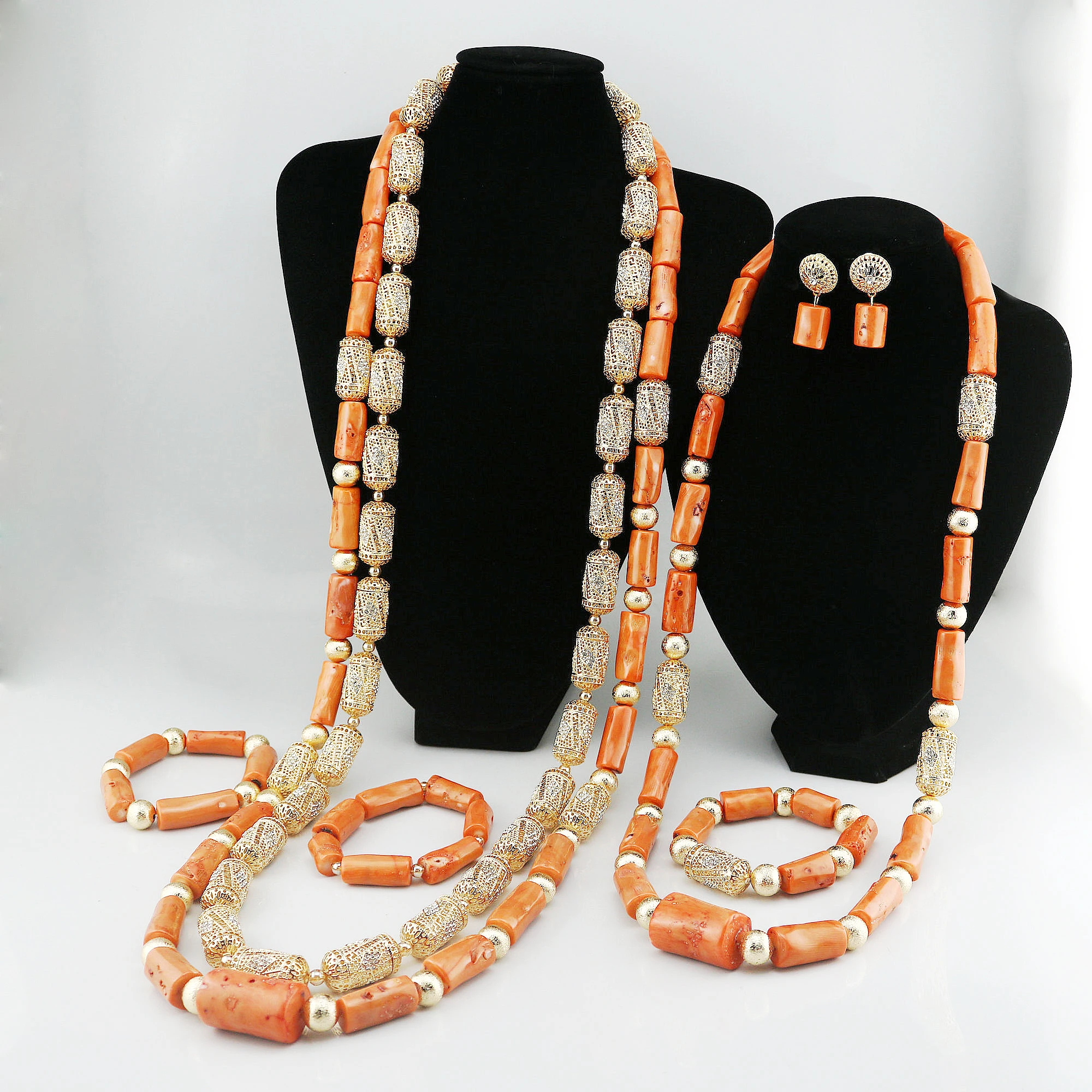 2024 Coral Jewelry Set Latest Coral Jewelry Sets Luxury African Wedding Bridal 2024 Coral Beads Jewelry sets Nigerian Women