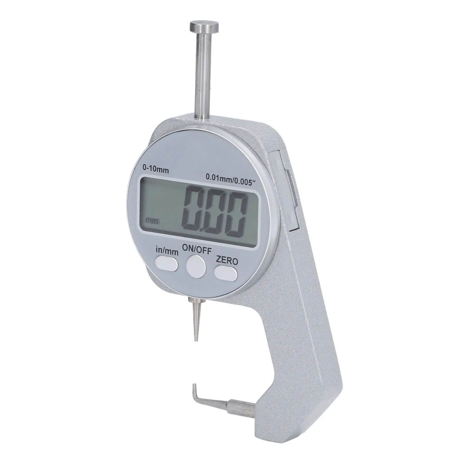 Electronic Thickness Meter Measure Thickness Gauge 0‑10MM Range LCD Screen Digital Display Curved Tip  Thickness Gauge